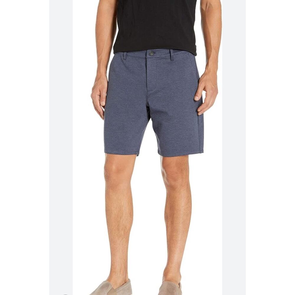 Paige Men's Shorts Knit Stretch Athleisure Chino Navy Blue Size 34 EUC